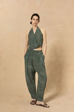 Lou, ciro print silk pants
