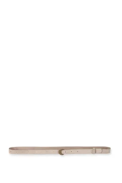 Luna, beige suede belt
