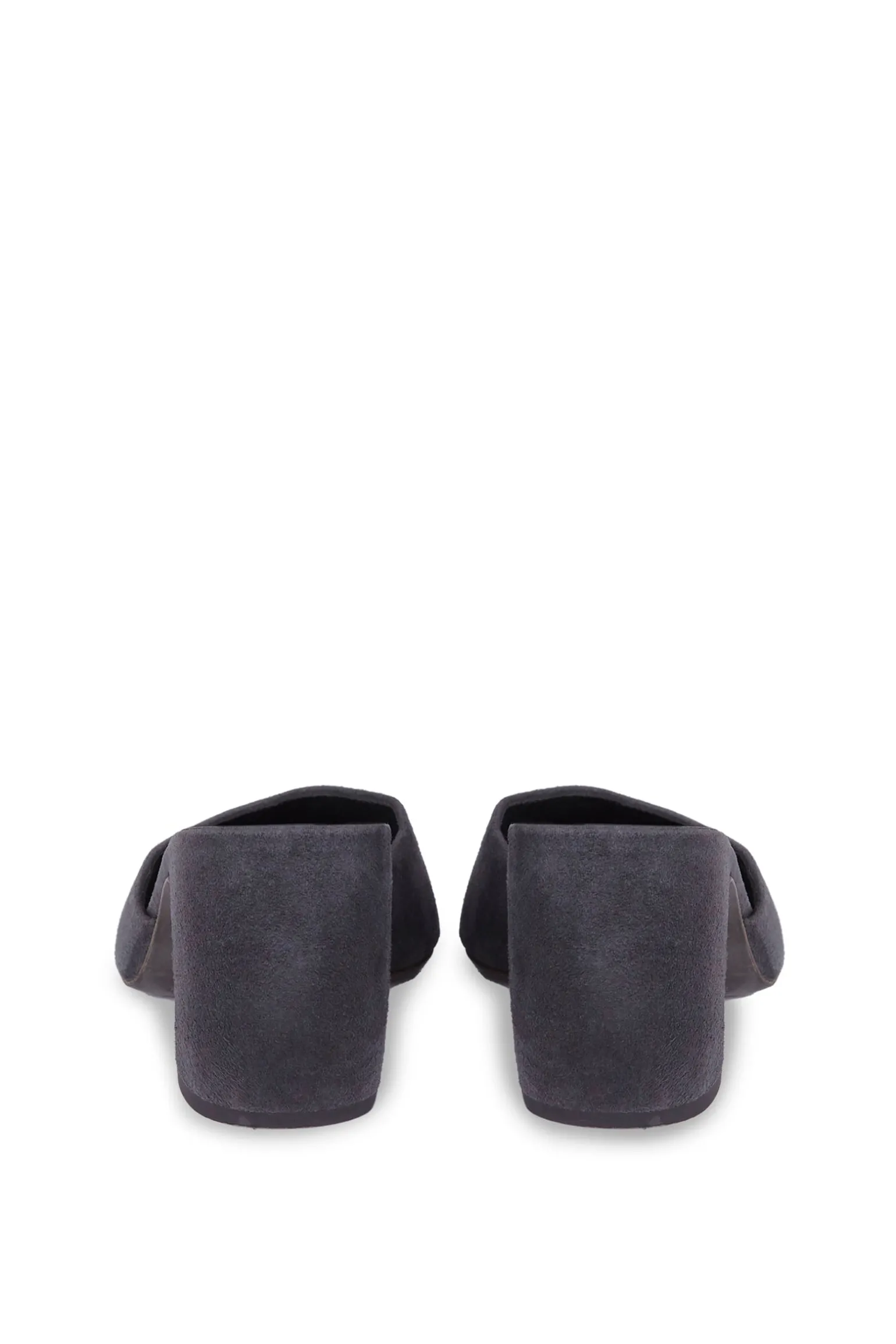 Luna, graphite suede mule