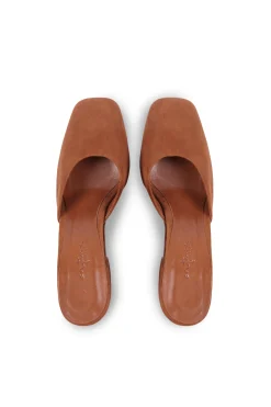 Luna, mule in brown suede