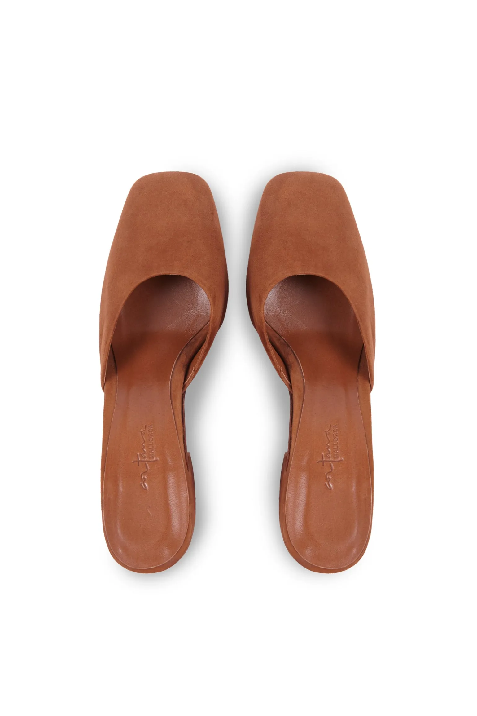 Luna, mule in brown suede