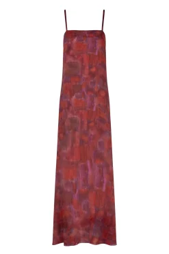 Lyn, indira print dress in ramie