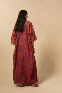 Lyn, indira print dress in ramie