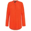 Macho, red silk shirt