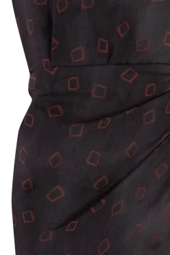 Malena, daria print silk dress