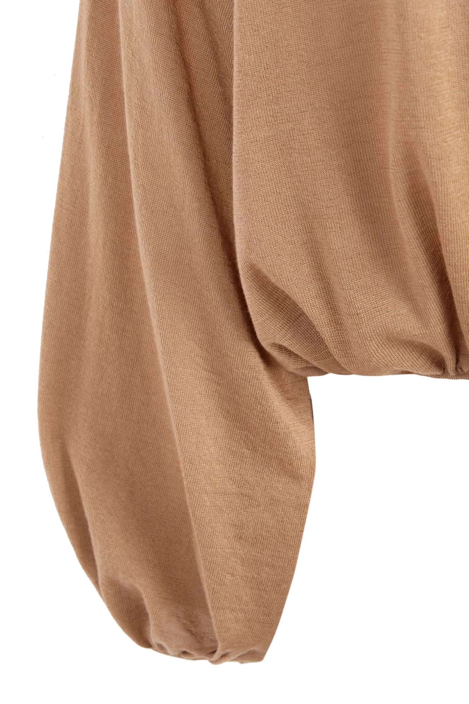 Maris, cocoa cashmere top