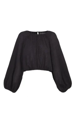 Maris, graphite cashmere top