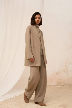 Mas, mink linen jacket