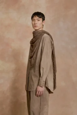 Mat, fade khaki green foulard