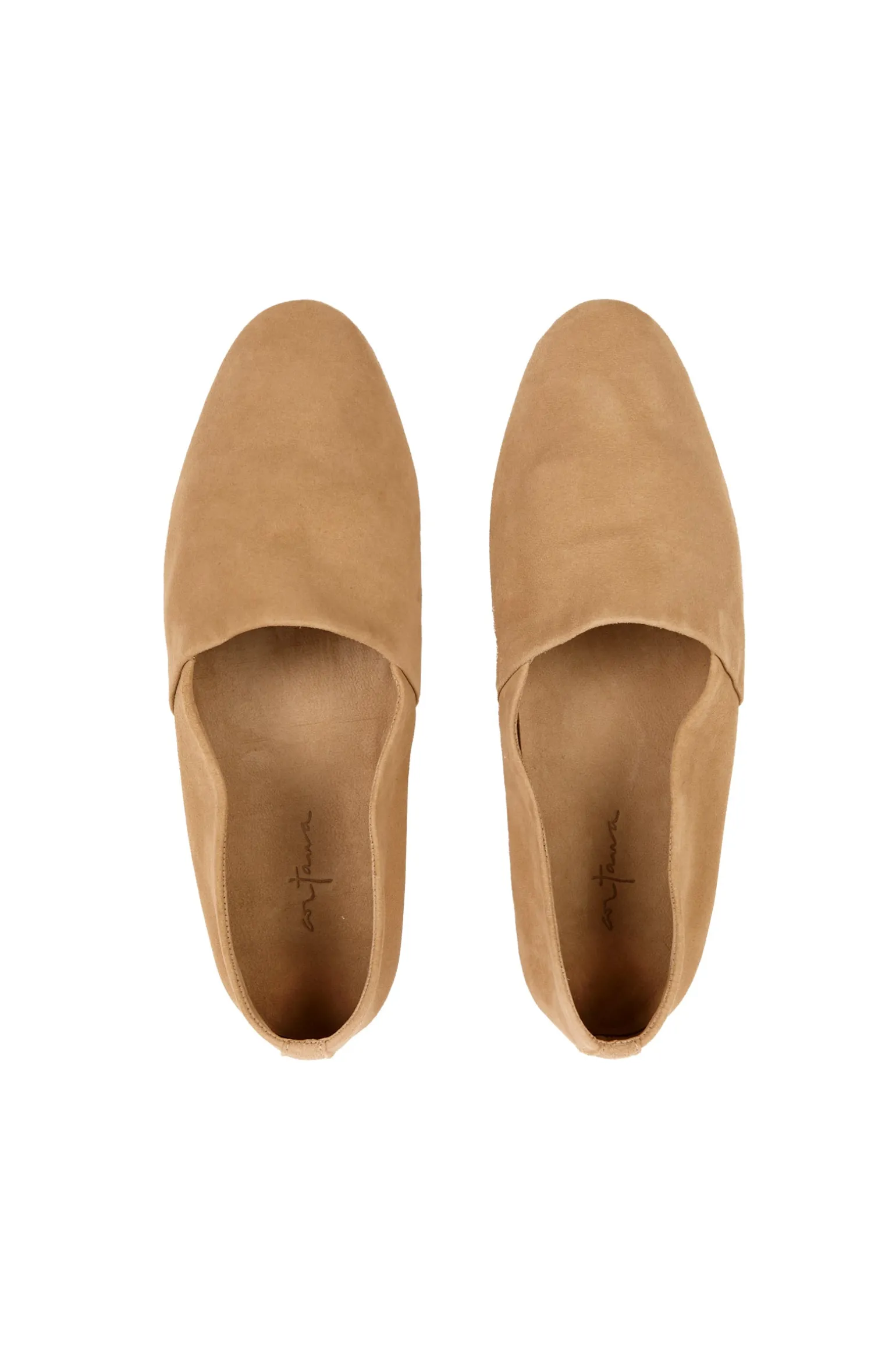 Mat, women's suede slipper camel