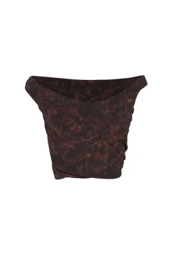 Mathilda, mata print crop top