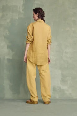 Matz, green ramie shirt