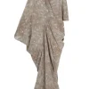 Mayu, ayaz print organic silk dress