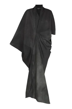 Mayu, petroleum maltinto silk dress