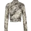 Meena, elmas print silk jacket