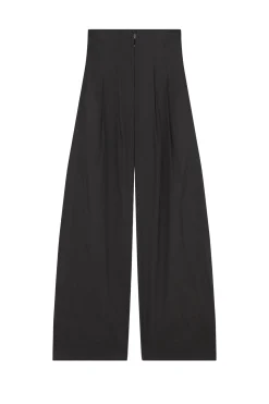 Mira, graphite high-waisted pants