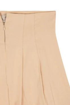 Mira, light peach high-waisted pants