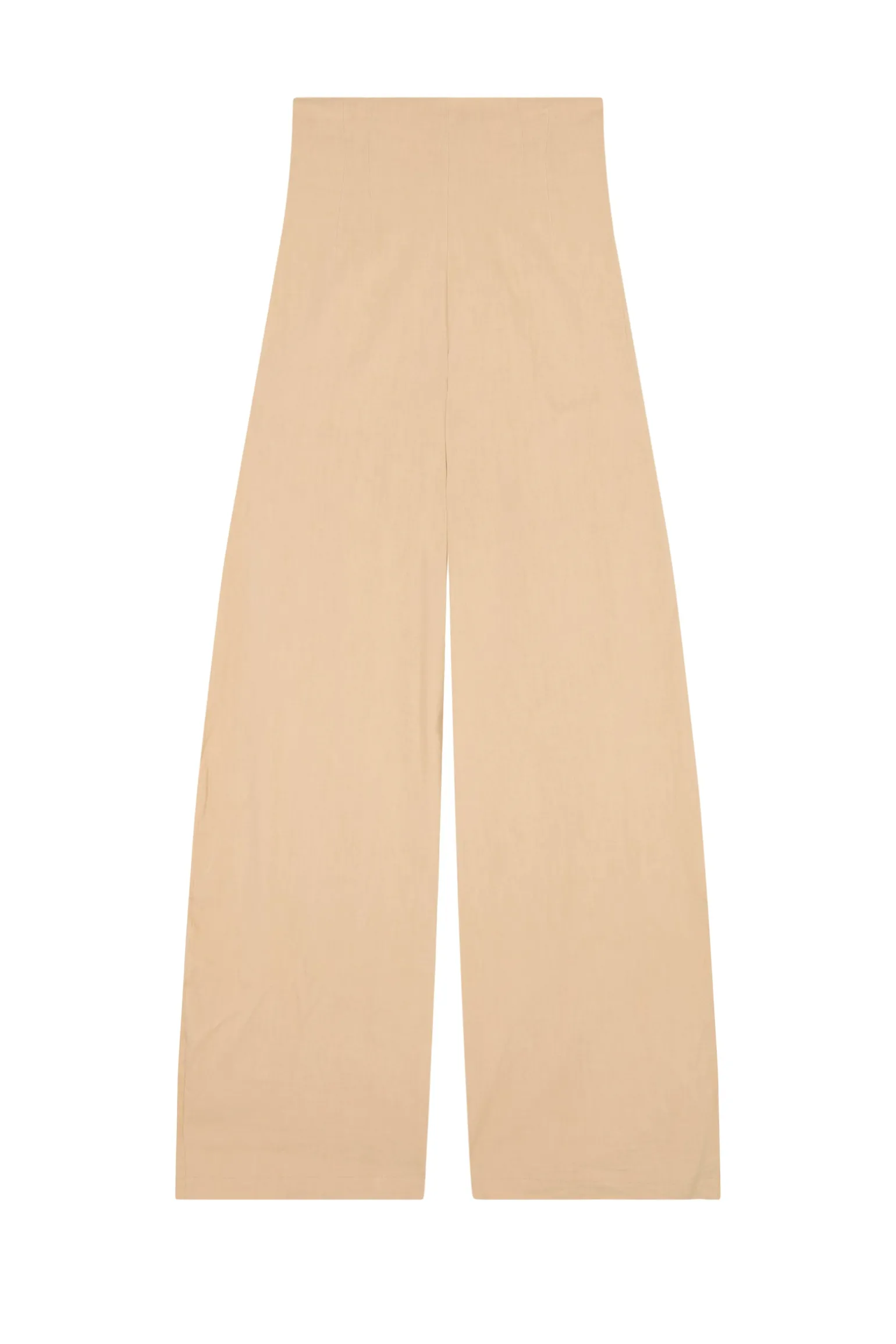 Mira, light peach high-waisted pants