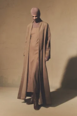 Misia, hazelnut virgin wool coat