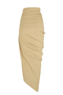 Mite, beige midi skirt