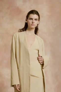 Mite, beige oversized jacket
