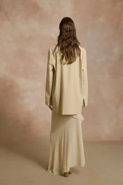 Mite, beige oversized jacket