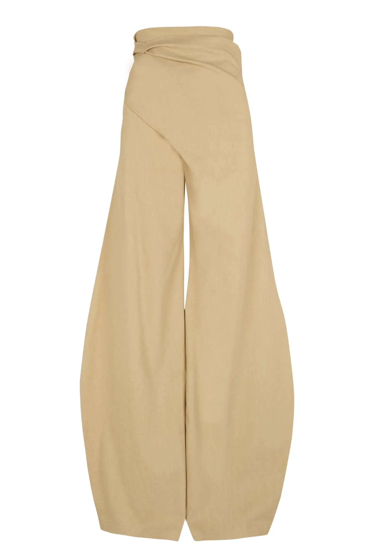 Mite, beige wrap pants