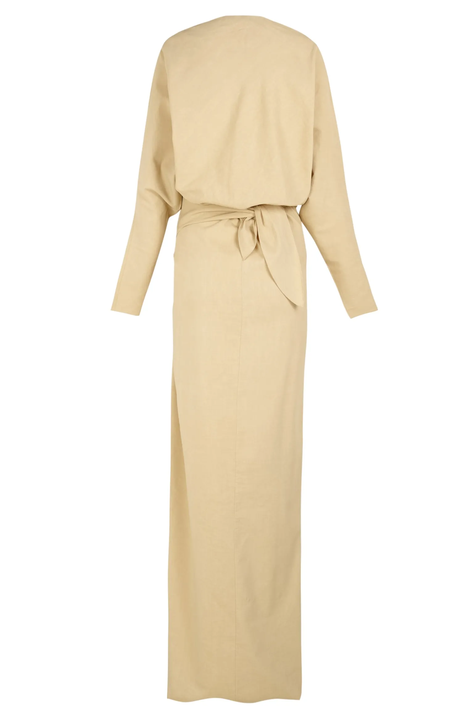 Mite, long beige dress