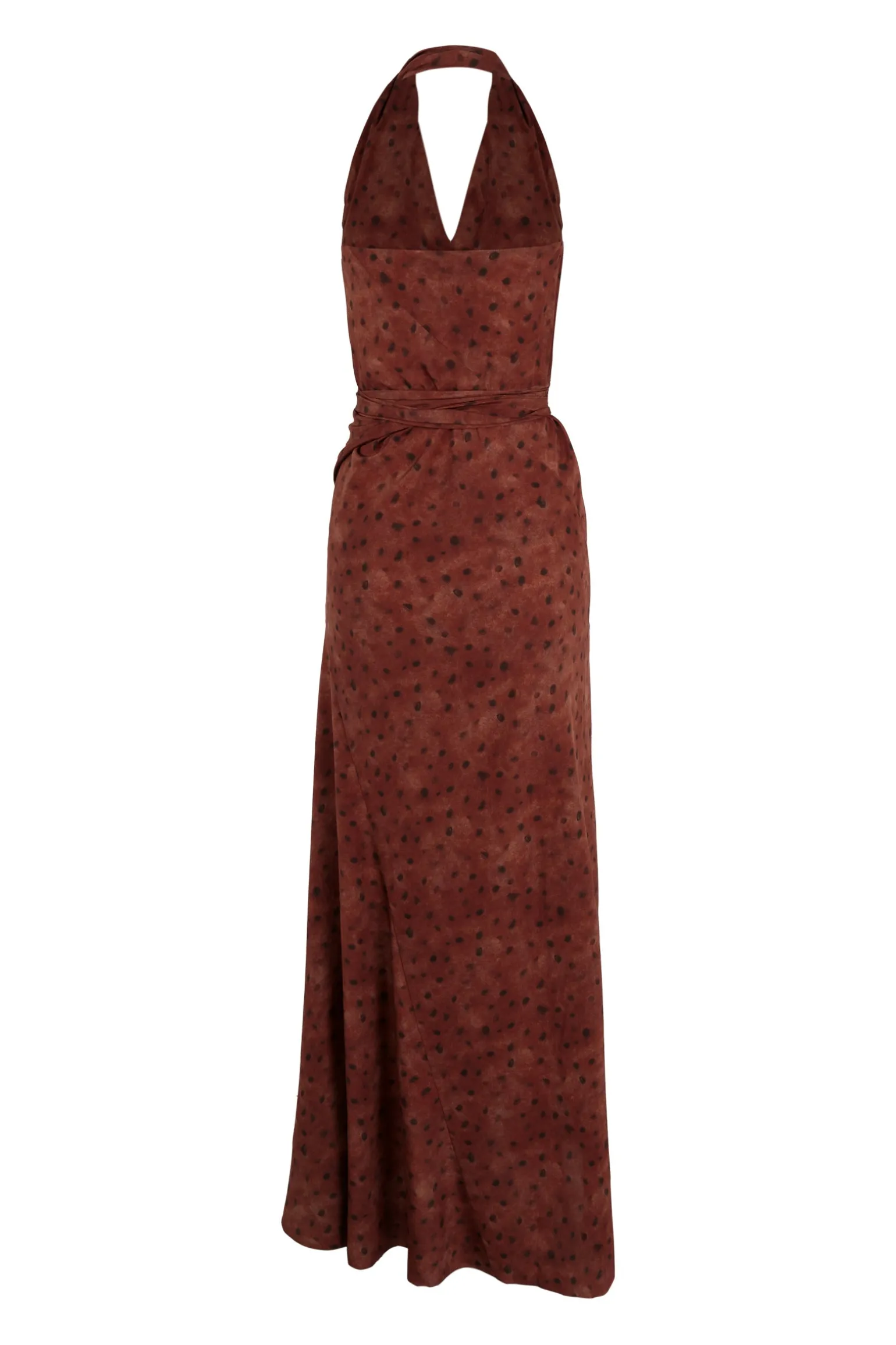 Molly, dots print silk dress