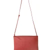 Myla, red leather shoulder bag