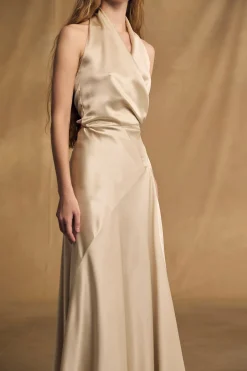 Nailah, champagne dress