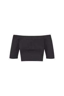 Naim, blueberry knit crop top