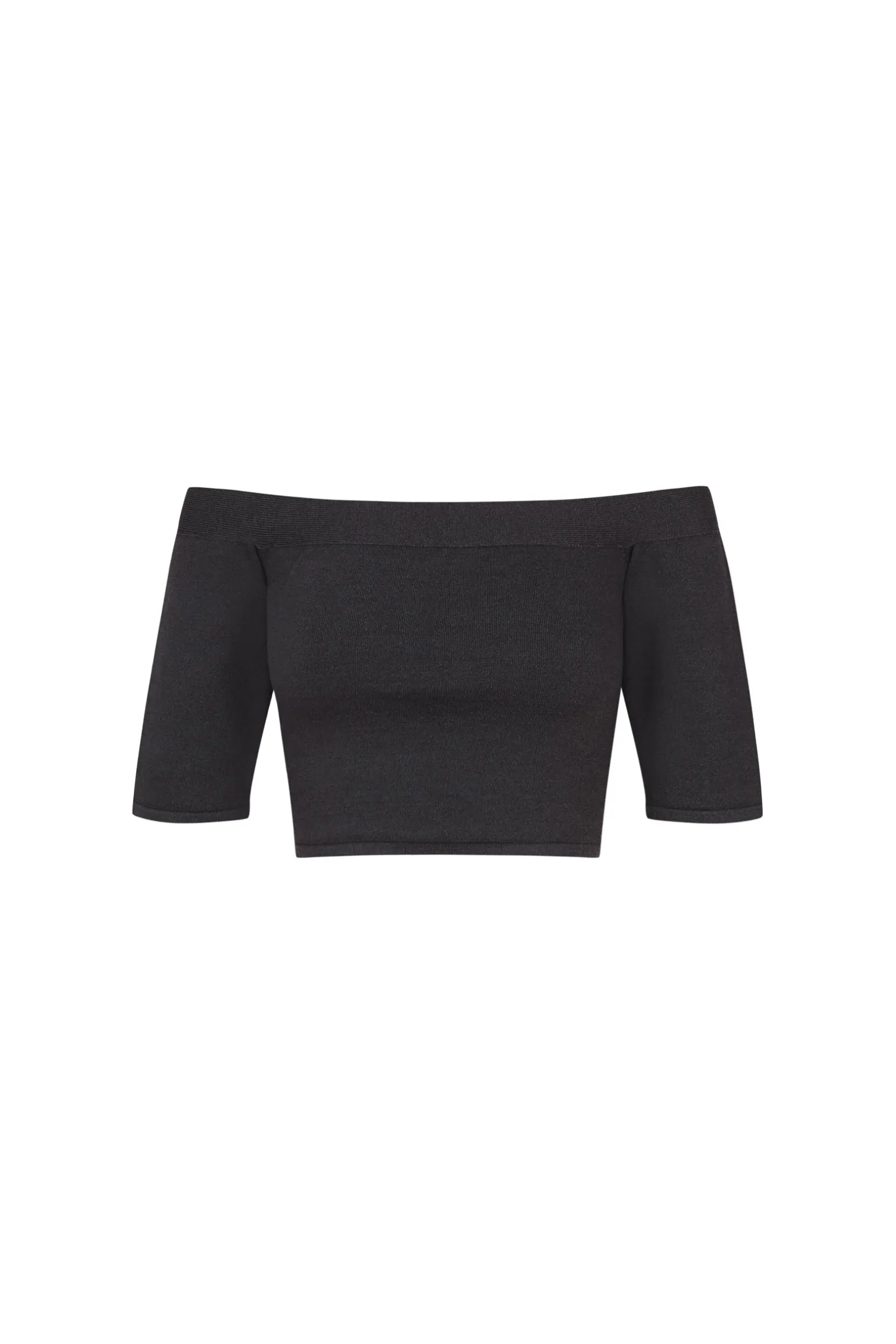 Naim, blueberry knit crop top