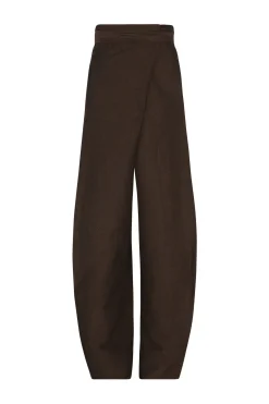Nico, brown striped jacquard pants
