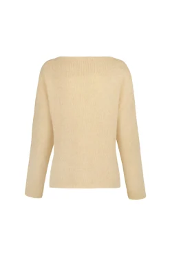 Nima, oversized jumper in alpaca, cashmere and ivory silk