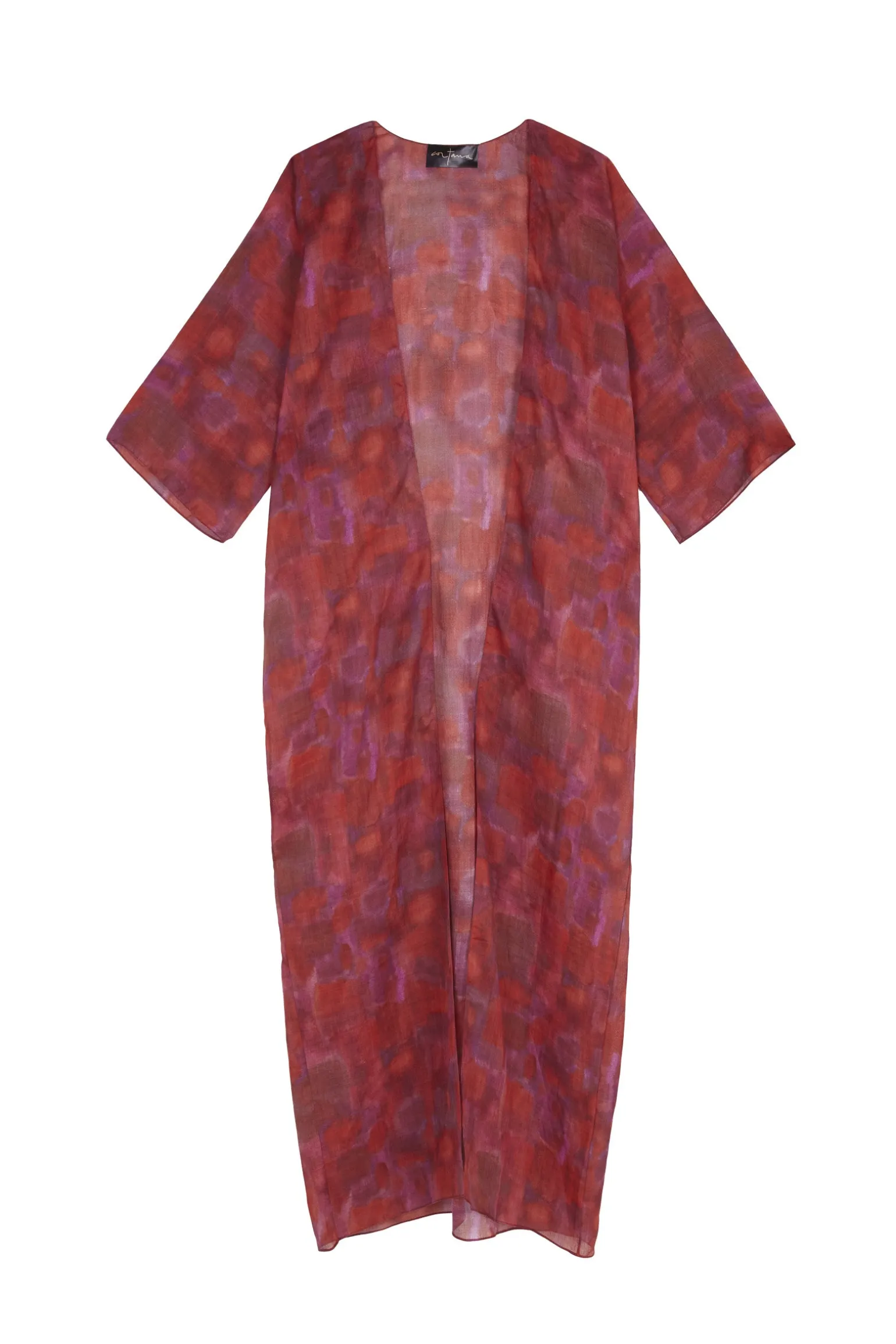 Nina, long indira print jacket