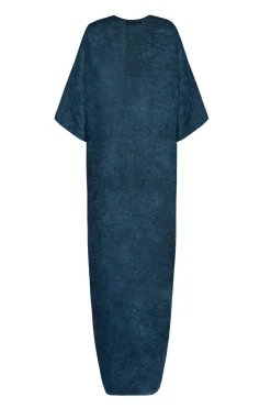 Nina, tokyo print long ramie jacket