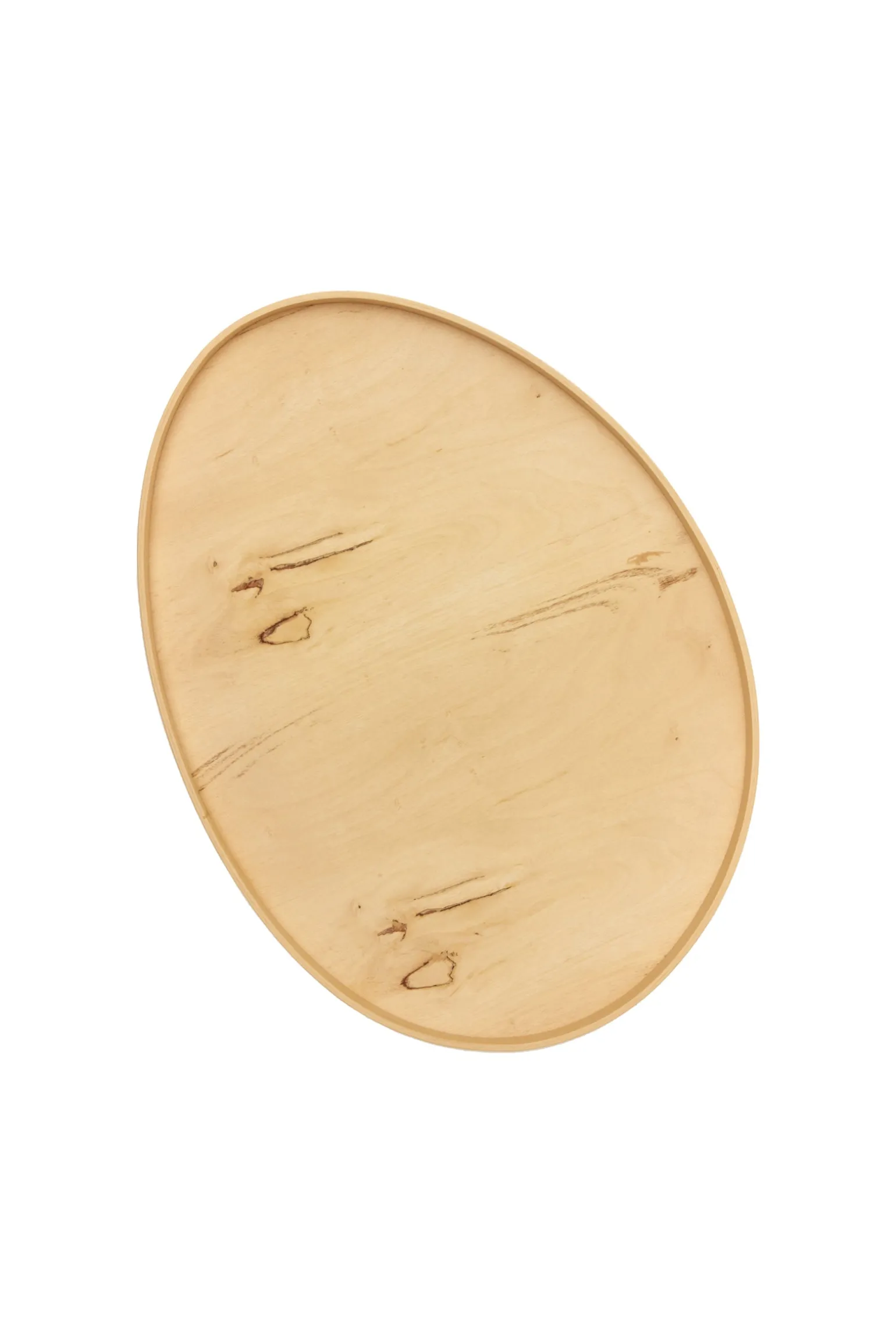 Oeuf, trays in orange wood