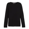 Ojala, black wool and cashmere jumper
