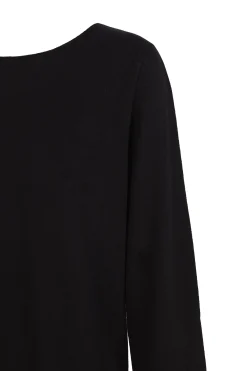 Ojala, black wool and cashmere jumper