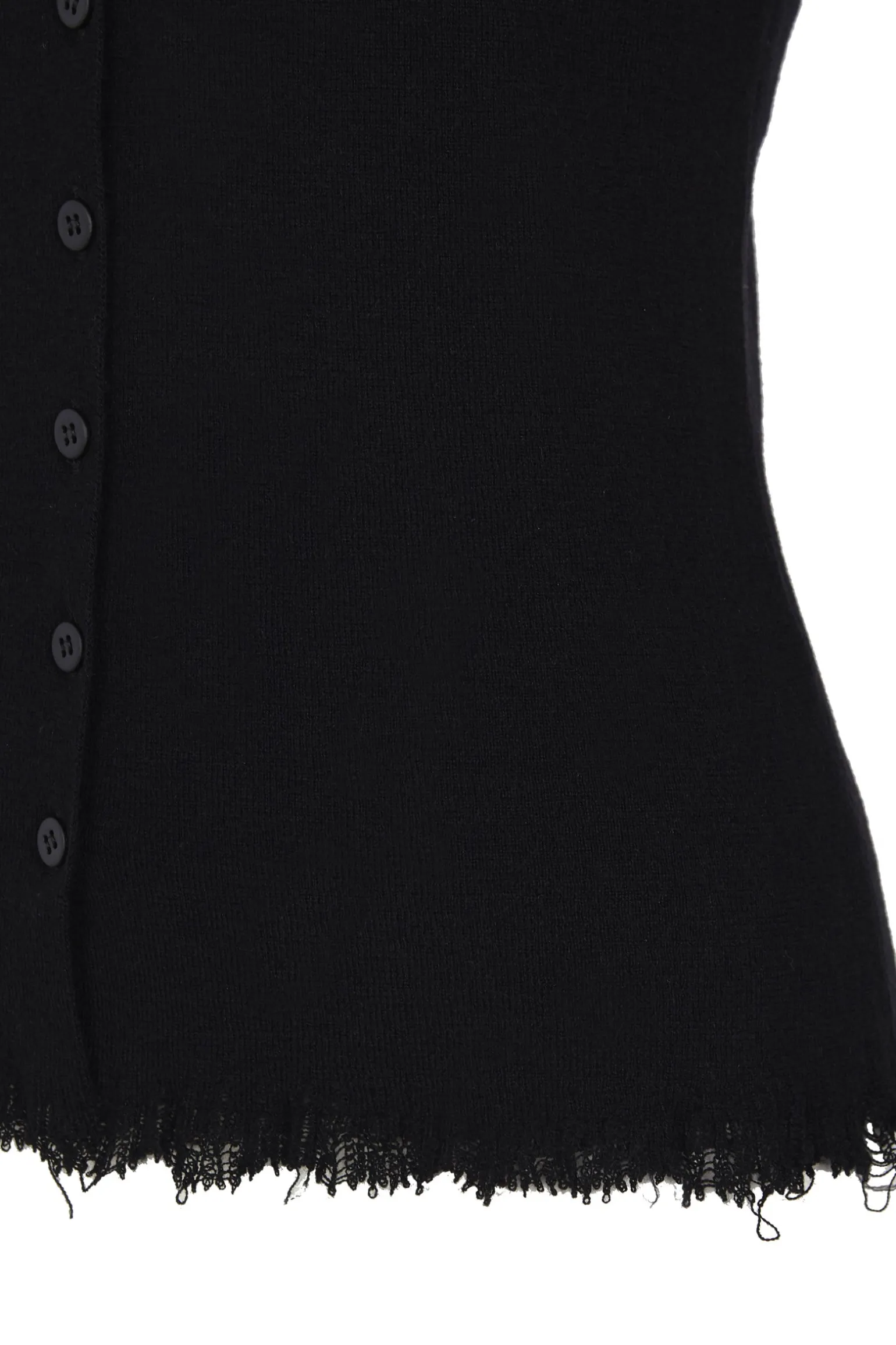 Ojala, black wool and cashmere cardigan