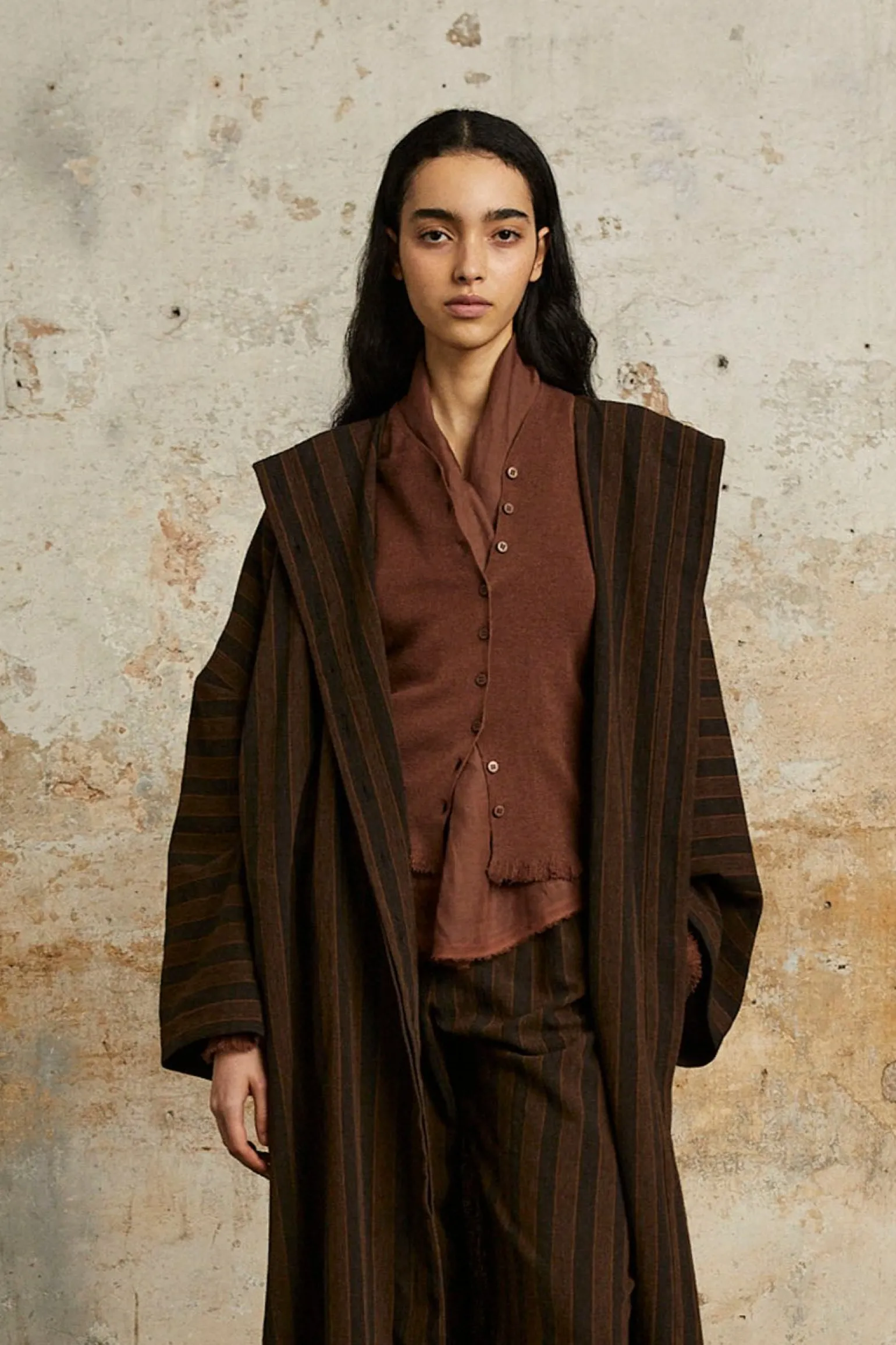 Ojala, black wool and cashmere cardigan