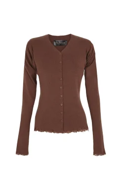 Ojala, blush wool and cashmere cardigan