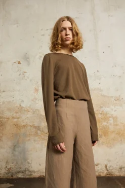 Ojala, gray wool and cashmere sweater