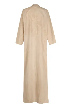 Ono, vestido camisero beige maltinto