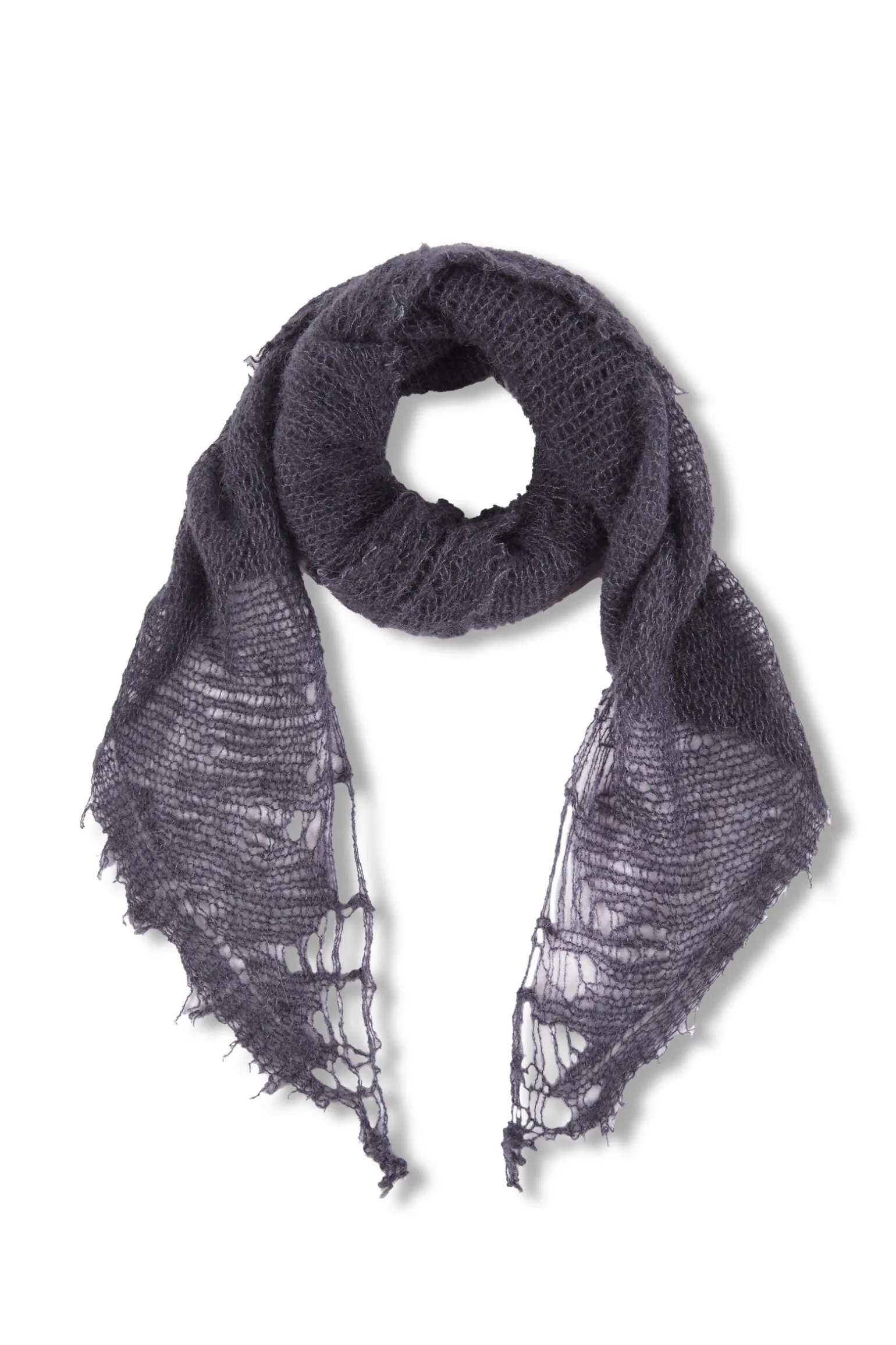 Onye, grey open knit bandana