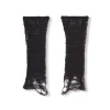 Onye, short black knitwear arm warmers