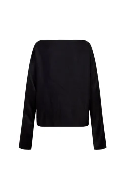 Oona, black cupro top