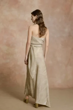 Opalo, fade cocoa asymmetrical skirt