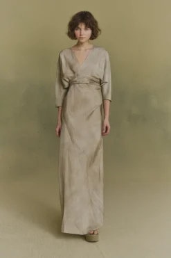Opalo, fade nacar wrap dress